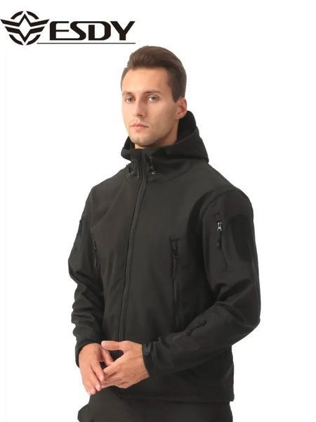 Демисезонная куртка Esdy Softshell Shark&nbsp;Skin 01, универсальная куртка, черная Shark&nbsp;Skin 01 черный фото