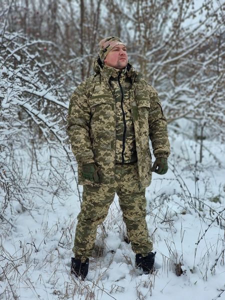 Зимовий бушлат ЗСУ до -30C Куртка пиксель ММ14 фото
