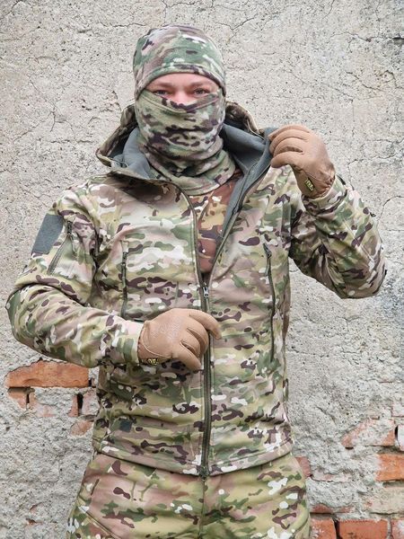 Демісезонна бойова куртка Soft Shell мультикам L, XXXL Куртка Soft Shell Outdoor фото