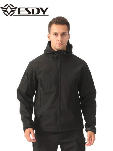 Демисезонная куртка Esdy Softshell Shark&nbsp;Skin 01, универсальная куртка, черная Shark&nbsp;Skin 01 черный фото