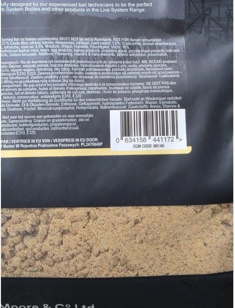 Прикормочная смесь CC Moore Live System Bag Mix, стик микс CCMoore Live System PVA Bag Mix 1кг 90140 фото