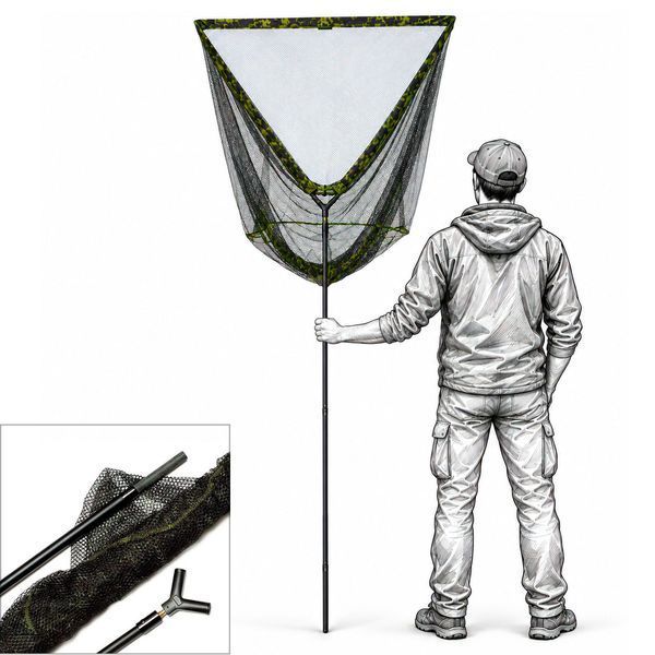 Підсак камуфльований Carp Zoom Camou Boilie Landing Net CZ6858 CZ6858 фото