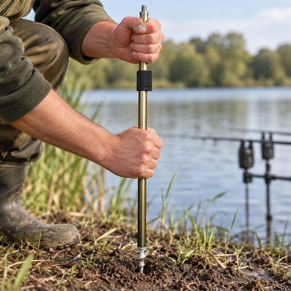 Стойка для сигнализатора телескопическая CarpZoom Tele Alarm Holder 65&ndash;120 см с буром CZ4182 фото