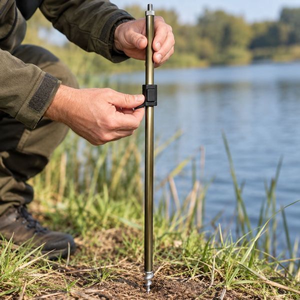 Стойка для сигнализатора телескопическая CarpZoom Tele Alarm Holder 65&ndash;120 см с буром CZ4182 фото