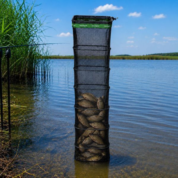 Садок для риби Carp Zoom Excellent Keepnet 3 м, 40&times;50 см, прямокутний із поворотним кріпленням CZ4555 фото