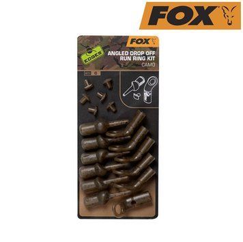 Набір кліпс для монтажу біжить оснащення Fox Edges Camo Angled Drop off run rig kit (6 шт) CAC775 фото