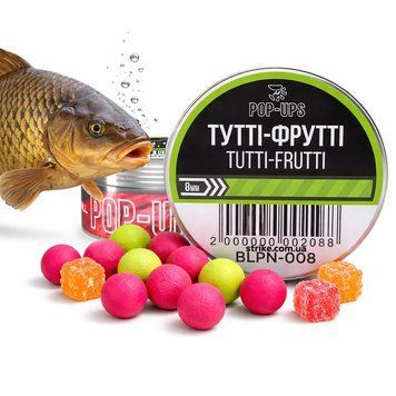 Поп апы Interkrill POP-UP 8mm Tutti-Frutti/Тутти-Фрутти, 15г BLPN-008 фото