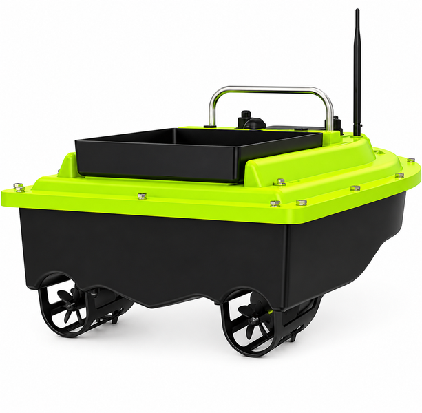 Прикормочный кораблик D26 Light GPS с аккумулятором 12000 mAh, дальность до 500 м D26 GPS лимонный фото