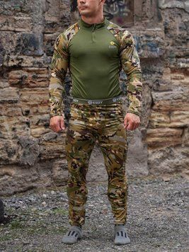 Термобелье тактическое Woodland, мужское термобелье на микрофлисе, теплое фирменное термобелье A 173 фото