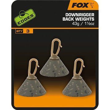 Грузила бэк-лид Fox Edges Downrigger Back Weights 43g (1 1/5oz), 3шт CAC798 фото
