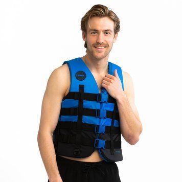 Нейлоновый страховочный жилет Jobe 4 Buckle Vest Blue 244823020 фото