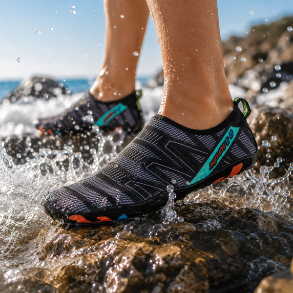 Коралки Sport для моря та пляжу з гнучкою підошвою женские аквашузы черные фото