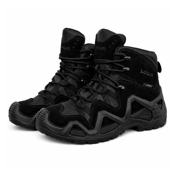 Тактичні черевики Lowa Black &mdash; водонепроникні Gore-Tex, демісезонні Ботинки Lowa черные фото