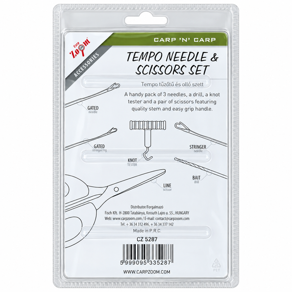 Набір інструментів Carp Zoom Tempo Needle & Scissors Set CZ5287 фото