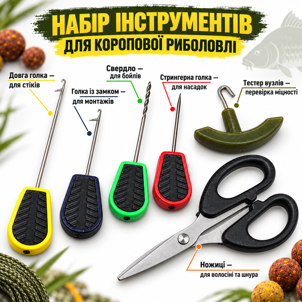 Набір інструментів Carp Zoom Tempo Needle & Scissors Set CZ5287 фото