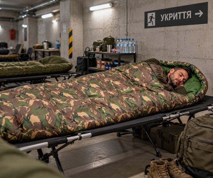 Спальный мешок Carp Zoom Camou Peachskin Sleeping Bag CZ5125 210&times;82 см, камуфляжный Ripstop для рыбалки CZ5125 фото