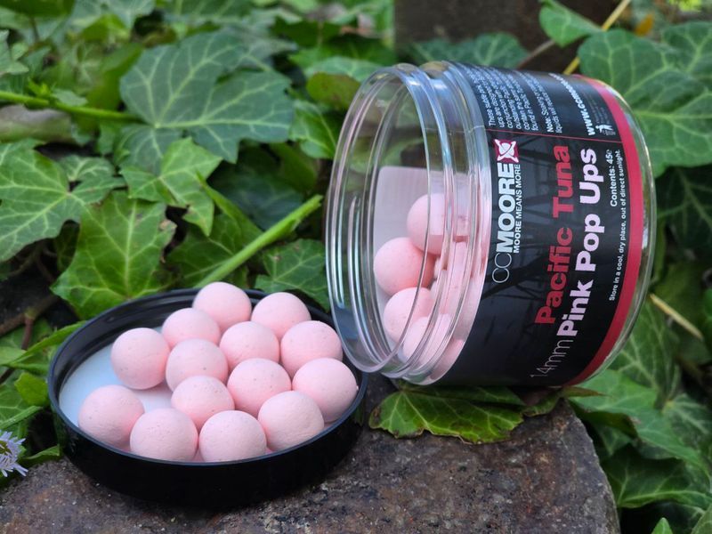 Поп-апи CC Moore Pacific Tuna Pink Pop Ups 14mm (45шт), рожеві плаваючі бойли CCMoore 90551 фото