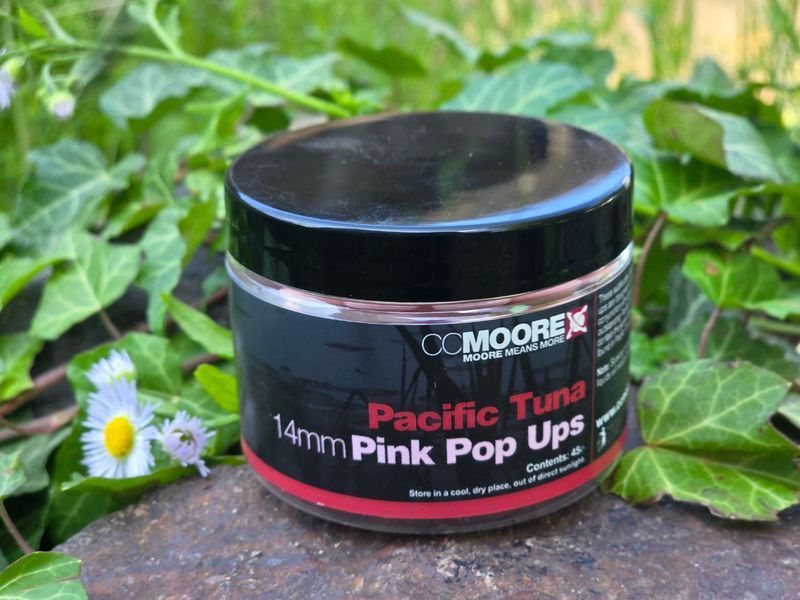 Поп-апи CC Moore Pacific Tuna Pink Pop Ups 14mm (45шт), рожеві плаваючі бойли CCMoore 90551 фото