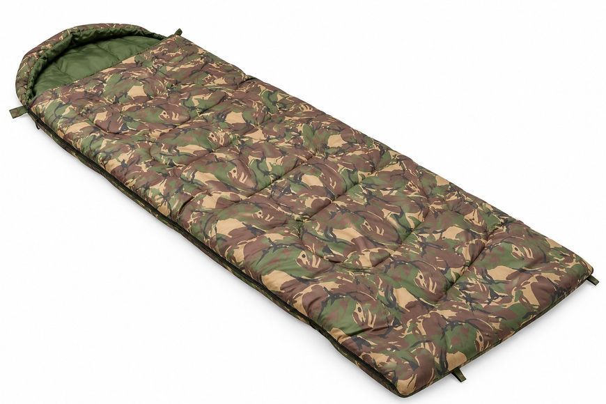 Спальный мешок Carp Zoom Camou Peachskin Sleeping Bag CZ5125 210&times;82 см, камуфляжный Ripstop для рыбалки CZ5125 фото