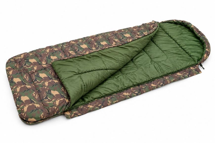 Спальный мешок Carp Zoom Camou Peachskin Sleeping Bag CZ5125 210&times;82 см, камуфляжный Ripstop для рыбалки CZ5125 фото