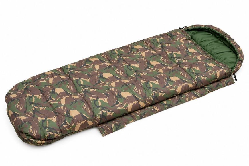 Спальный мешок Carp Zoom Camou Peachskin Sleeping Bag CZ5125 210&times;82 см, камуфляжный Ripstop для рыбалки CZ5125 фото