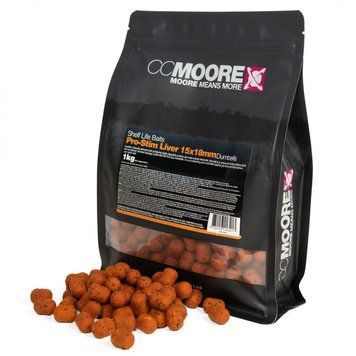 Бойлы CC Moore Pro-Stim Liver 10x15mm Dumbells 1kg 90875 фото
