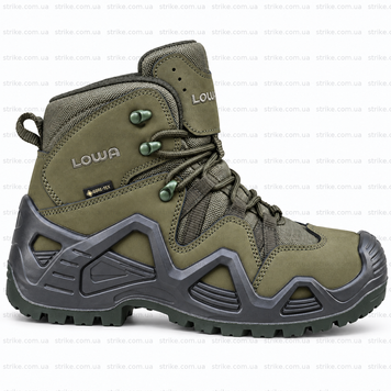Тактичні черевики LOWA Zephyr GTX Mid TF олива, нубук, Gore-Tex, посилений носок Ботинки Lowa олива нубук фото