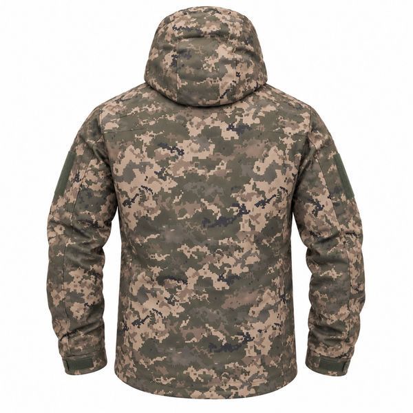 Костюм боевой демисезонный тактический Soft Shell на флисе пиксель Soft Shell пиксель 2023 фото