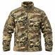 Кофта флісова тактична ESDY Multicam 320 г/м&sup2;, тепла військова фліска на блискавці Кофта ESDY Мультикам  фото 1