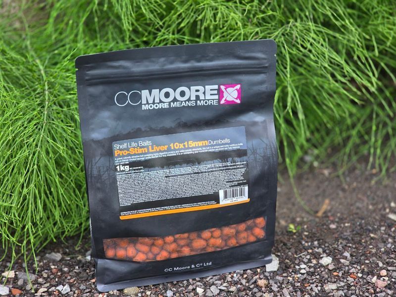 Бойлы CC Moore Pro-Stim Liver 10x15mm Dumbells 1kg 90875 фото