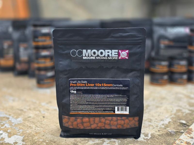 Бойлы CC Moore Pro-Stim Liver 10x15mm Dumbells 1kg 90875 фото