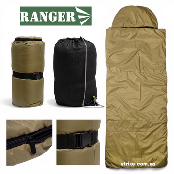 Спальный мешок до -20С Ranger 3 season, спальник-одеяло на 3 сезона RA 6651 фото