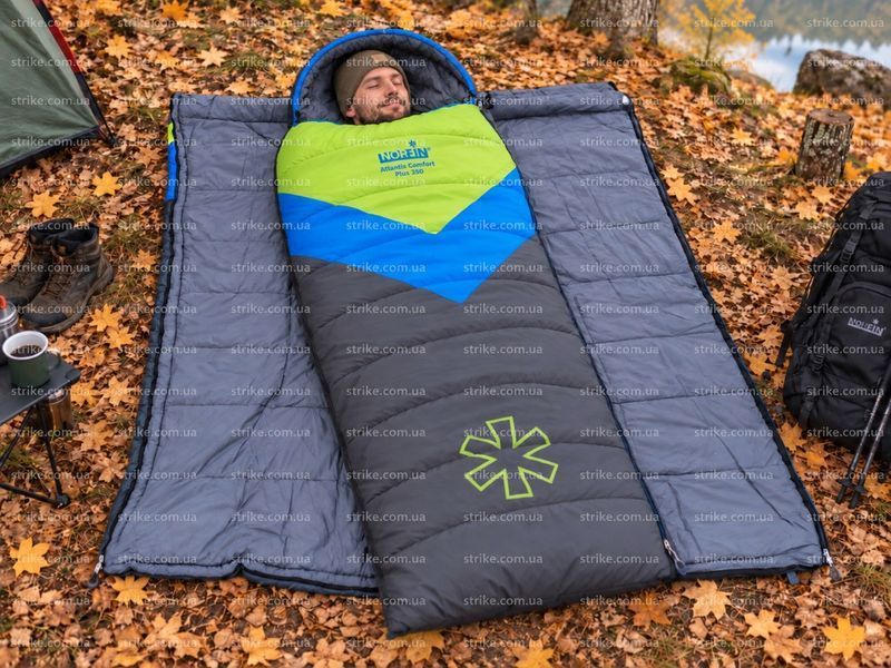 Norfin Atlantis Comfort Plus 350 L NFL-30232 &mdash; широкий кемпинговый спальник-одеяло 230&times;100 см, левосторонний L NFL-30232 фото