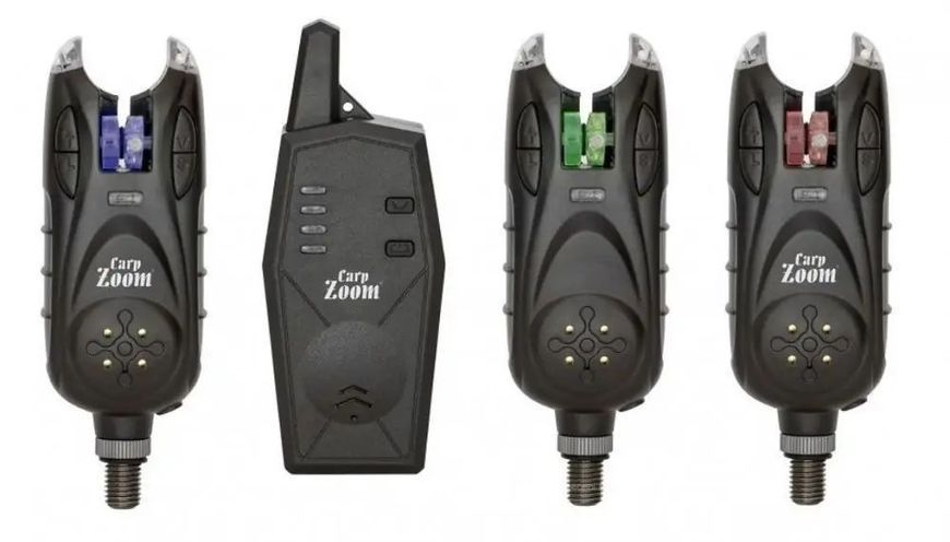 Набор сигнализаторов поклевки Carp Zoom Naza F770 3+1 Bite Alarm Set CZ5132 с пейджером CZ5132 фото
