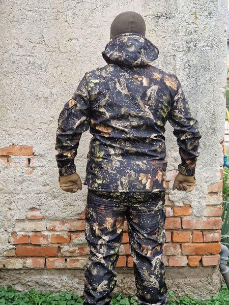 Чоловічий демісезонний костюм на Soft shell на флісі 3 в 1 Клен темный 3 в 1 фото