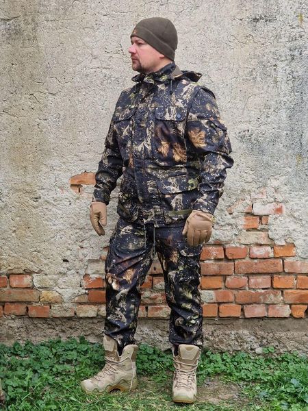 Чоловічий демісезонний костюм на Soft shell на флісі 3 в 1 Клен темный 3 в 1 фото