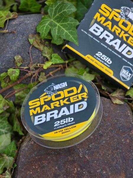 Шнур сподовый / маркерный Nash Spod and Marker Braid Lo-Viz Yellow 0,18мм 300м T2676 фото