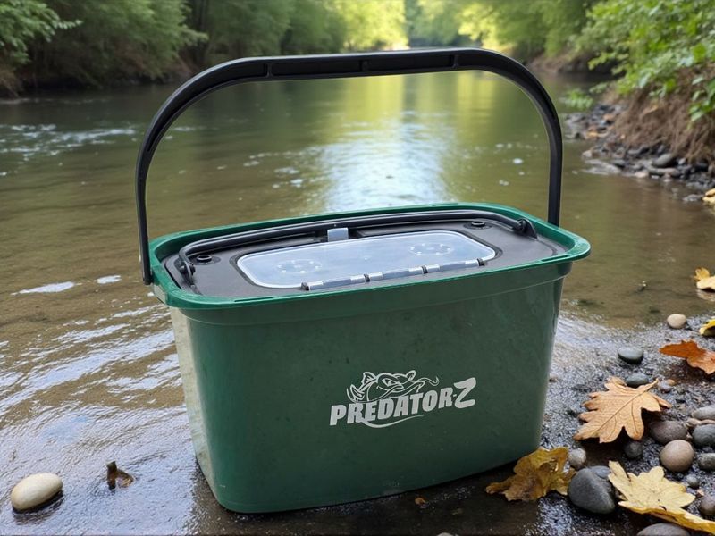 Відро для живця Carp Zoom Predator-Z Live Bait Bucket Square 7л CZ8340 фото