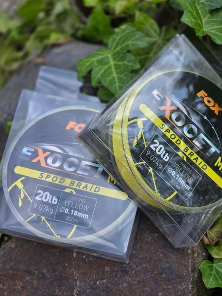 Сподовый шнур Fox Exocet MK2 Spod Braid 0,18мм 300м желтый CBL013 фото