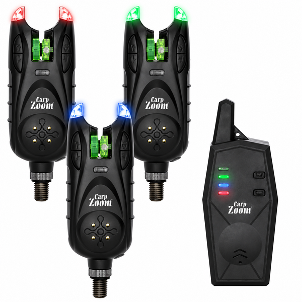 Набір сигналізаторів клювання Carp Zoom Express K-280 3+1 з пейджером, 150&ndash;200 м, у кейсі CZ5149 фото