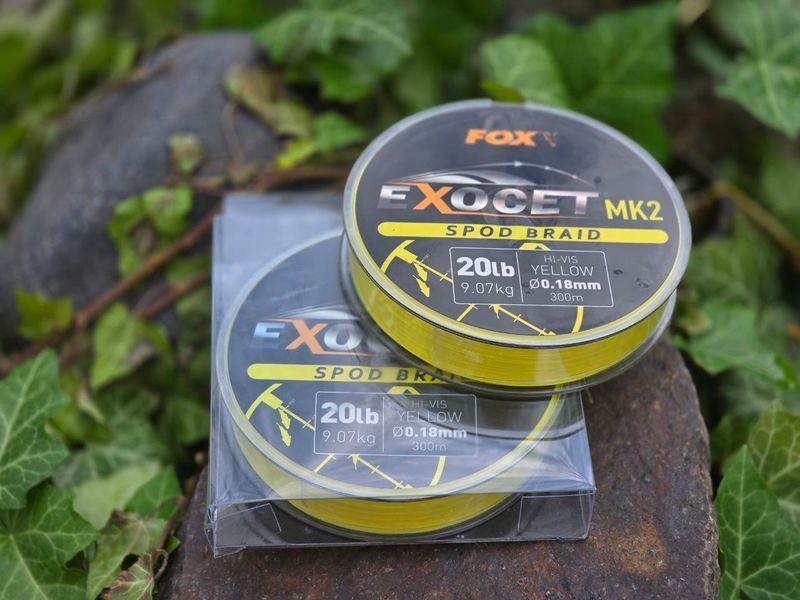 Сподовый шнур Fox Exocet MK2 Spod Braid 0,18мм 300м желтый CBL013 фото
