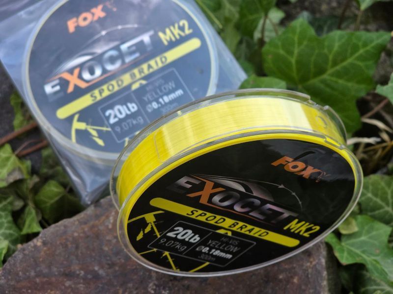 Сподовый шнур Fox Exocet MK2 Spod Braid 0,18мм 300м желтый CBL013 фото