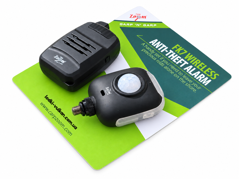 Сигналізатор з датчиком руху Carp Zoom FK7 Wireless Anti-Theft Alarm CZ2736 фото