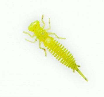 Рыболовная силиконовая приманка Fanatik X-Larva 2 цвет 024 , личинка стрекозы X-Larva 2 цвет 024 фото