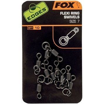 Вертлюг з кільцем Fox Edges Flexi Ring Swivel 7, 10шт CAC528 фото