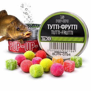 Поп апы Interkrill POP-UP 6mm Tutti-Frutti/Тутти-Фрутти, 15г BLPN-024 фото