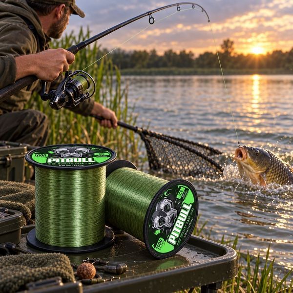 Карповая леска Carp Zoom Pitbull High UV Carp Line Grey с защитой от ультрафиолета CZ4944 фото