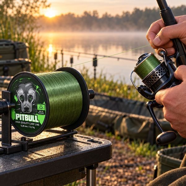 Карповая леска Carp Zoom Pitbull High UV Carp Line Grey с защитой от ультрафиолета CZ4944 фото