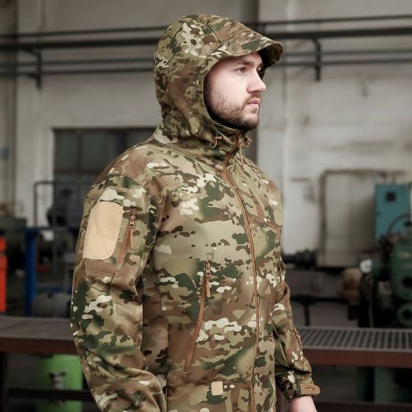 Тактический костюм Esdy Soft shell, демисезонный водоотталкивающий костюм, мультикам Soft shell мультикам фото