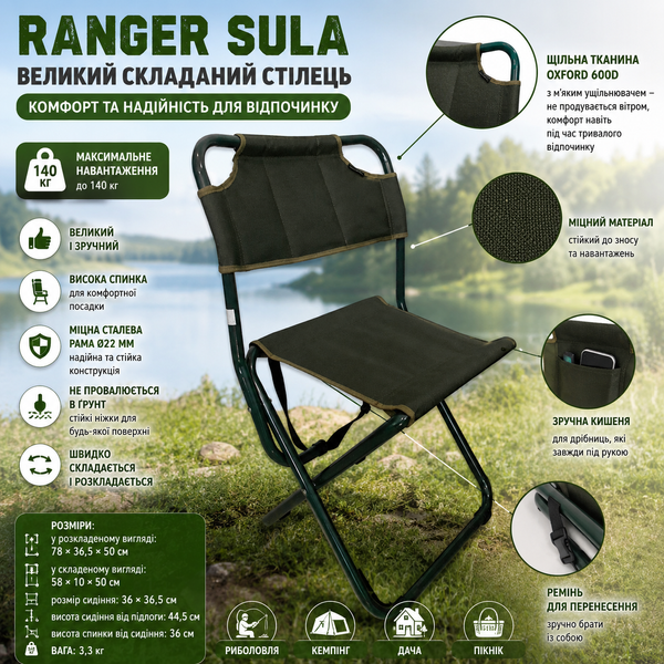 Стул складной Ranger Sula RA 4410 RA 4410 фото